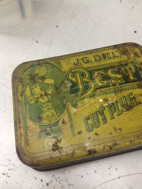 restoring antique tin boxes